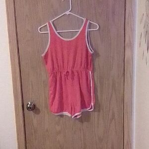 art class Pink and White Kids Tank One Piece